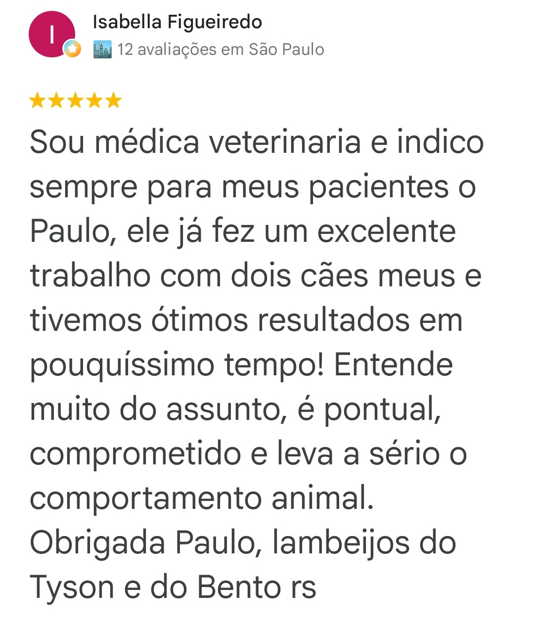 Depoimento de Isabella Figueiredo