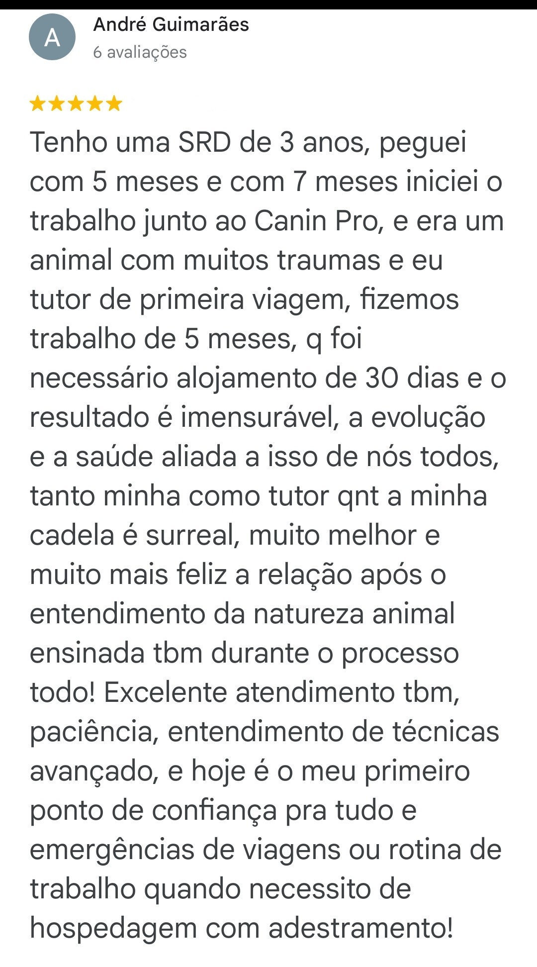 Depoimento de André Guimarães